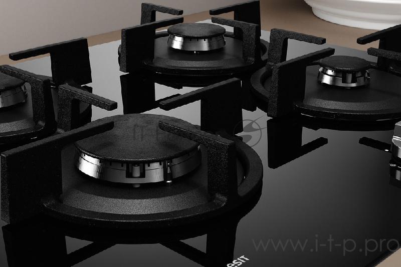 Варочная газовая поверхность INDESIT ING 61SBK черный