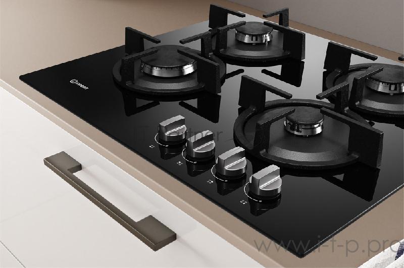 Варочная газовая поверхность INDESIT ING 61SBK черный