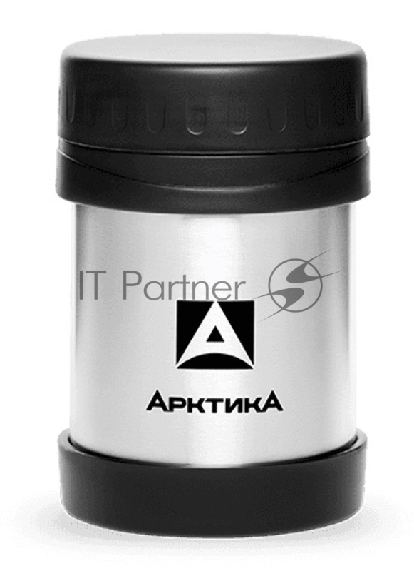 Термокружка Арктика 402-350 0.35л. серебристый/черный (402-350/SIL)