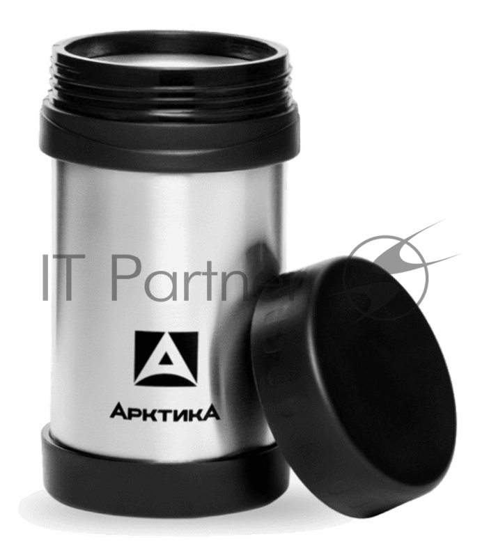Термокружка Арктика 402-350 0.35л. серебристый/черный (402-350/SIL)