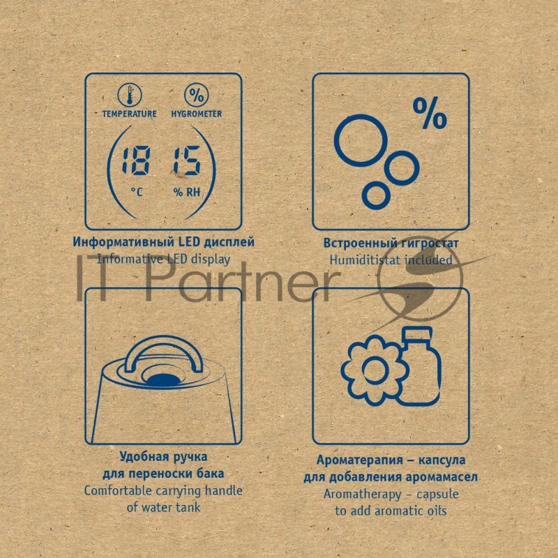 Увлажнитель воздуха Scarlett SC-AH986E15 23Вт (ультразвуковой) белый
