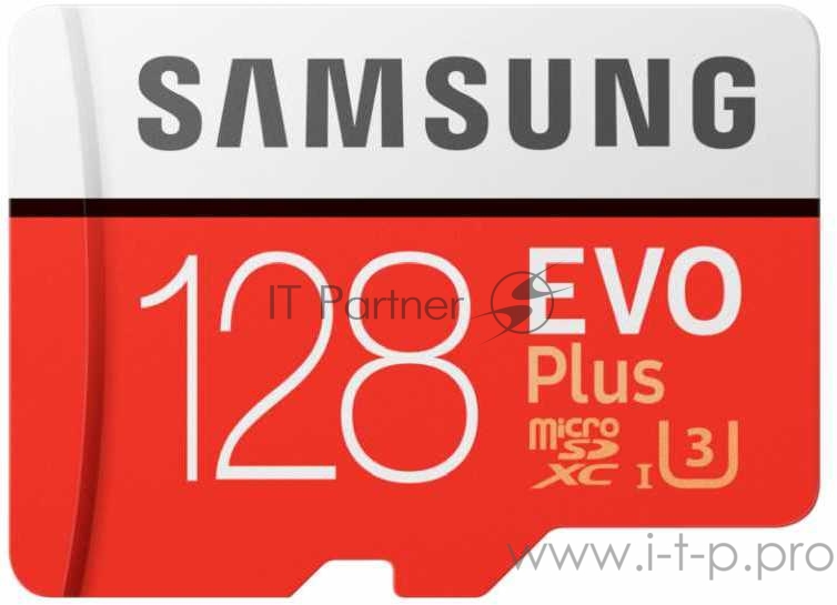 Флеш карта microSDXC 128Gb Class10 Samsung MB-MC128HA/RU EVO PLUS + adapter