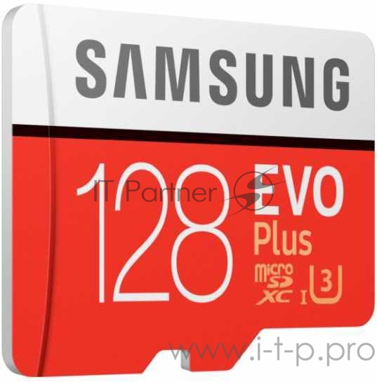 Флеш карта microSDXC 128Gb Class10 Samsung MB-MC128HA/RU EVO PLUS + adapter
