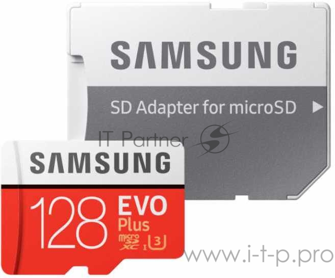 Флеш карта microSDXC 128Gb Class10 Samsung MB-MC128HA/RU EVO PLUS + adapter