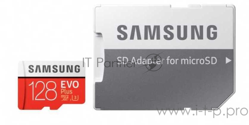 Флеш карта microSDXC 128Gb Class10 Samsung MB-MC128HA/RU EVO PLUS + adapter