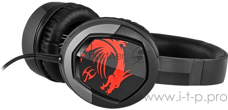 Наушники с микрофоном MSI Immerse GH30 черный 1.5м накладные оголовье (S37-2101000-SV1)