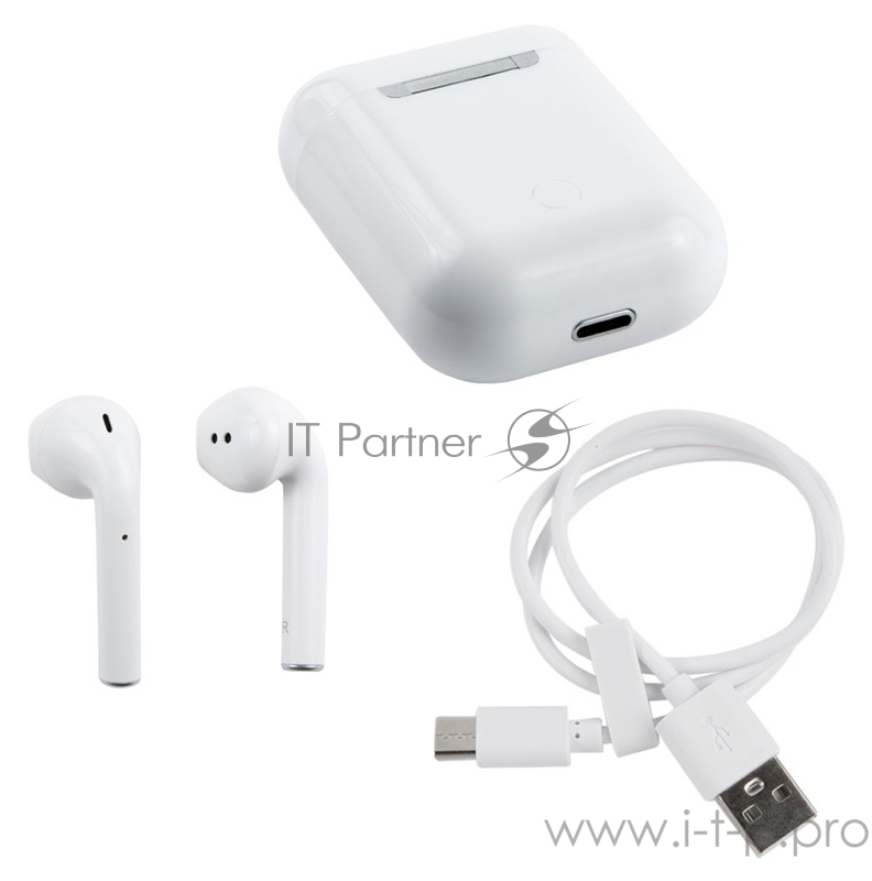 Гарнитура вкладыши Redline BHS-23 белый беспроводные bluetooth (в ушной раковине)