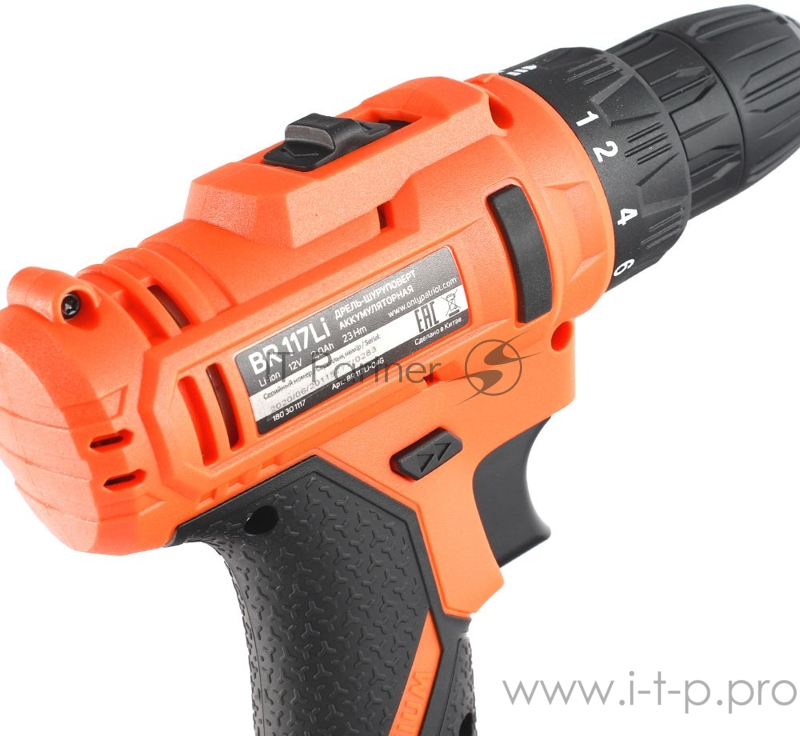 Дрель-шуруповерт Patriot THE ONE BR 117Li аккум. патрон:быстрозажимной (кейс в комплекте)