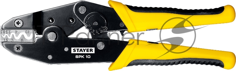Пресс-клещи для медных наконечников и гильз 0.5 - 10 мм.кв, STAYER Professional SPK-10