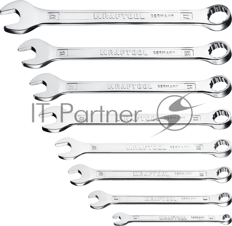 Набор комбинированных гаечных ключей 8 шт, 6 - 17 мм, KRAFTOOL