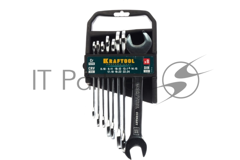 Набор рожковых гаечных ключей 8 шт, 8 - 24 мм, KRAFTOOL