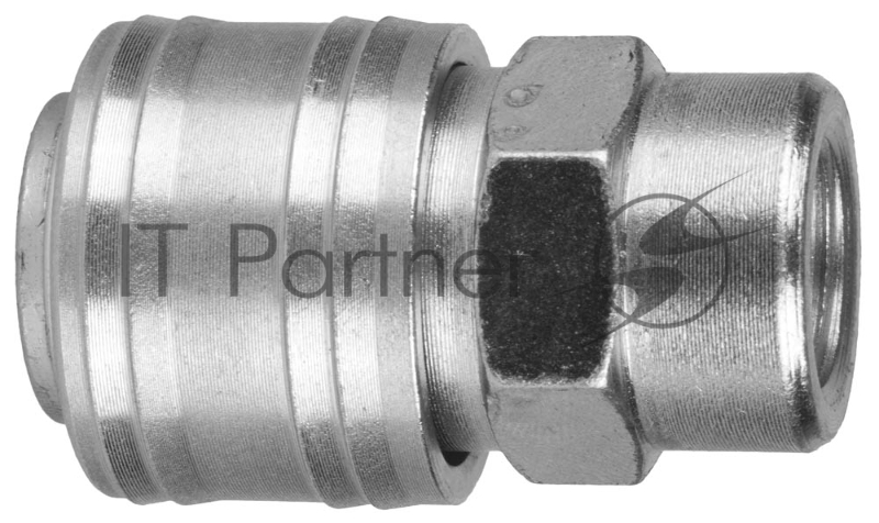 Переходник KRAFTOOL EXPERT QUALITAT для пневмоинструмента, резьба 1/4 мама- быстросъемное соединение мама