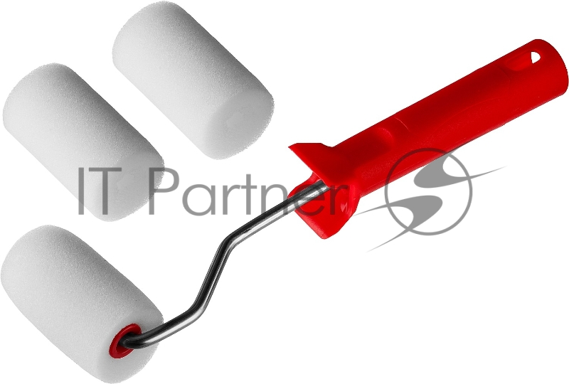 Валик ПОРОЛОН в наборе: 3 шубки + ручка, 65 мм, d=40 мм, MIRAX