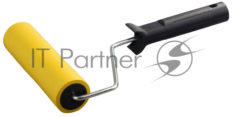 Валик прижимной STAYER MASTER в сборе, резиновый, бюгель 6мм, 46x180мм