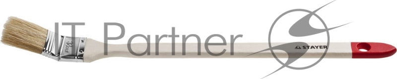 Кисть STAYER MASTER Универсал радиаторная для всех видов ЛКМ, светлая натурал щетина, деревянная ручка, 1,5/38мм