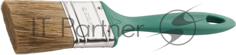 Кисть плоская STAYER LASUR-EURO, смешанная (натуральная и искусственная) щетина, пластмассовая ручка, 50мм