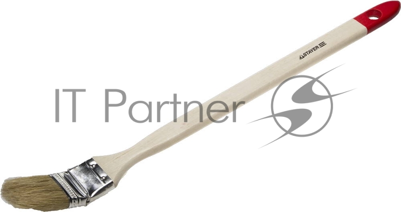 Кисть радиаторная STAYER EURO, светлая натуральная щетина, деревянная ручка, 25мм