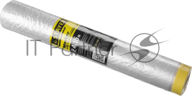 Пленка STAYER PROFESSIONAL защитная с клейкой лентой МАСКЕР, HDPE, 9мкм, 2,4х15м