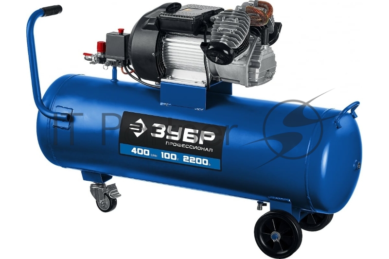 Компрессор воздушный, 400 л/мин, 100 л, 2200 Вт, ЗУБР