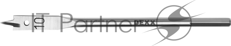 Сверло перовое по дереву DEXX 10x152мм, шестигранный хвостовик