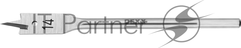 Сверло перовое по дереву DEXX 14x152мм, шестигранный хвостовик