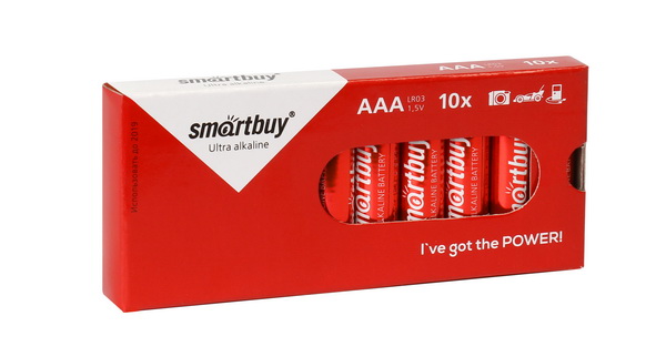 Батарейка Smartbuy LR03/10 box (SBBA-3A10BX) (10 шт. в уп-ке)