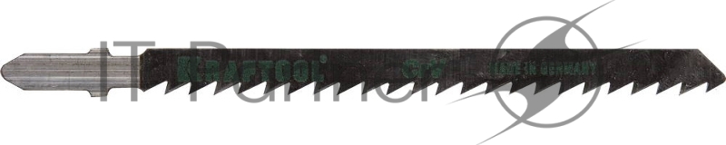 Полотна KRAFTOOL, T101D, для эл/лобзика, Cr-V, по дереву, ДСП, ДВП, чистый рез, EU-хвост., шаг 4мм, 75мм, 2шт