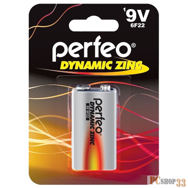 Батарейки Perfeo 6F22/1BL Dynamic Zinc