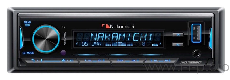 Автомагнитола Nakamichi NAK-NQ722BD 1DIN 4x50Вт