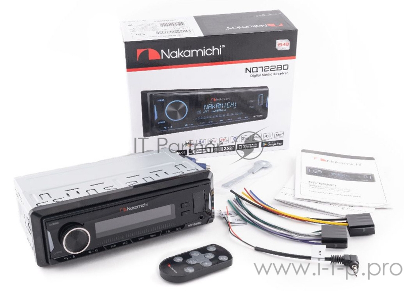 Автомагнитола Nakamichi NAK-NQ722BD 1DIN 4x50Вт
