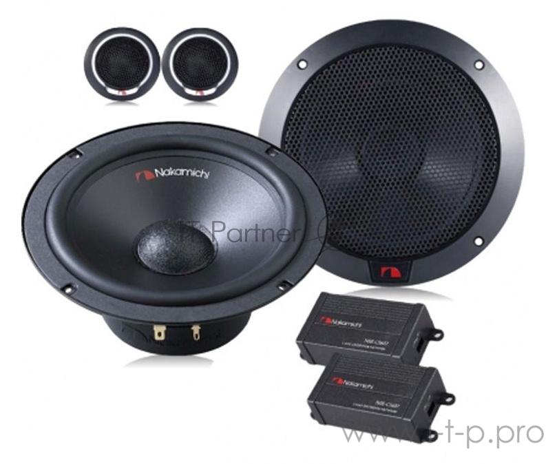 Колонки автомобильные Nakamichi NAK-NSE-CS607 400Вт 87дБ 4Ом 16.5см (6 1/2дюйм) компонентные двухполосные