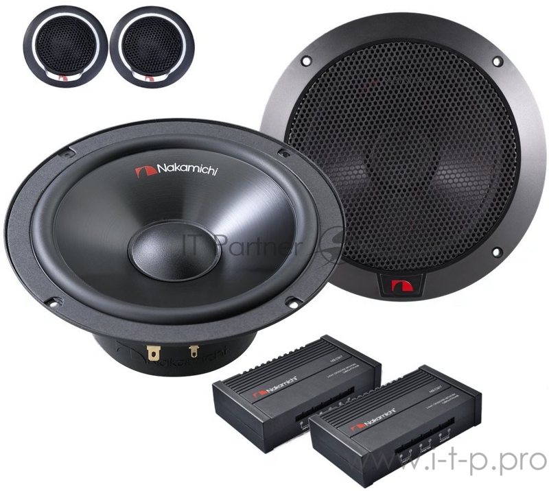 Колонки автомобильные Nakamichi NAK-NSE-CS617 500Вт 88дБ 4Ом 16.5см (6 1/2дюйм) компонентные двухполосные
