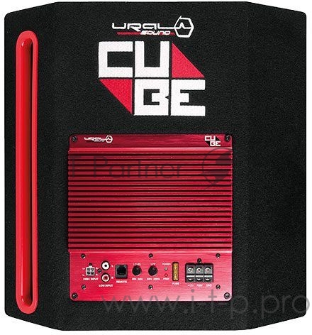 Сабвуфер автомобильный Ural AS-D12.A CUBE 300Вт активный (30см/12)
