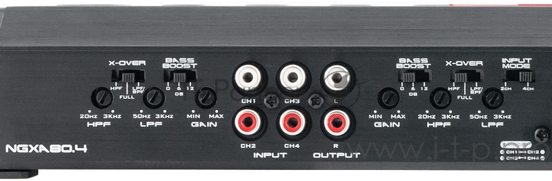 Усилитель автомобильный Nakamichi NAK-NGXA80.4 четырехканальный
