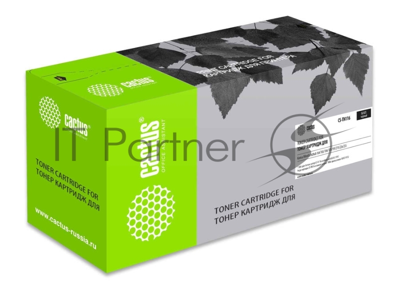 Картридж лазерный Cactus CS-TN116 черный (11000стр.) для Konica Minolta Bizhub 164/165/184 /7718