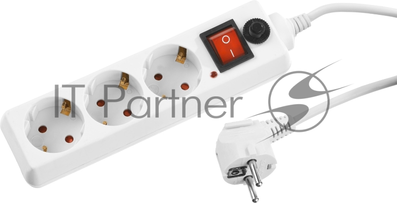 Сетевой фильтр STAYER STANDARD TOPElectro электрический, 3 гнезда, макс. мощн. 2200 Вт, 1.5м