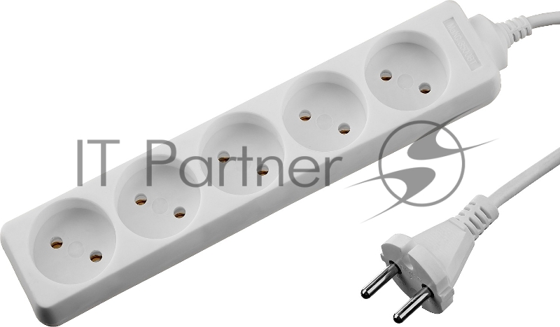 Удлинитель TOPELECTRO электрический, ПВС 2х1мм2, 5 гнезд, 3500 Вт, 1.5м, STAYER