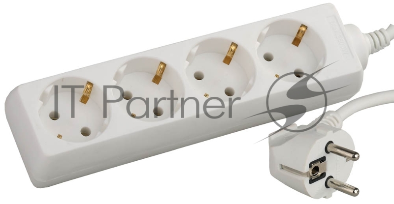 Удлинитель СВЕТОЗАР электрический с заземлением, евро, 4 гнезда, 2м