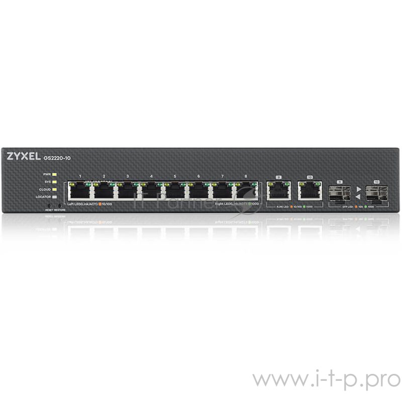 Коммутатор Zyxel NebulaFlex Pro GS2220-10-EU0101F 10G управляемый
