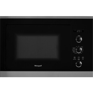 Встраиваемые микроволновые печи Weissgauff 39х59.2х38.2 см, 900 Вт, 25 л, 5 уровней мощности, 12 функций+автоменю на 11 программ, дисплей, таймер, без поворотного стола, черная