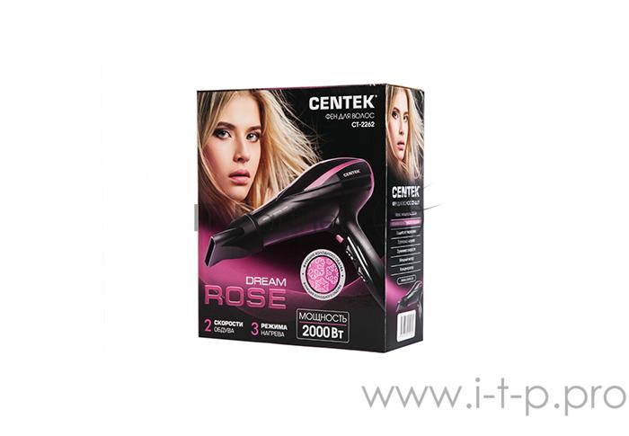 Фен Centek CT-2262 2000Вт, 2 режима мощности, 3 режима температуры + холодный обдув
