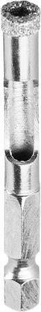 Cверло алмазное универсальное, технология ВВС, d=6 мм, хвостовик HEX 1/4, ЗУБР Профессионал 29865-06