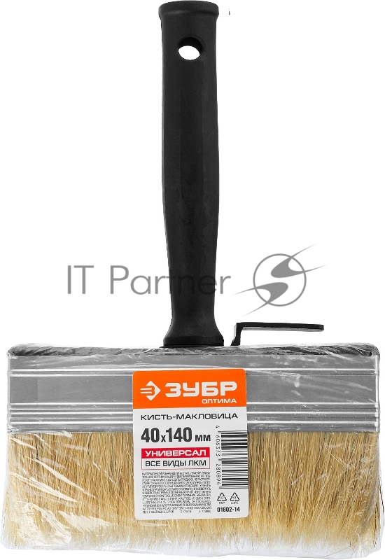 Кисть-макловица ЗУБР ОПТИМА, светлая щетина, пластмассовый корпус, 40х140мм