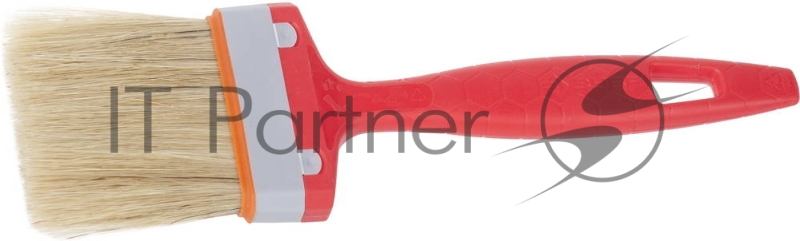 Кисть плоская ЗУБРУНИВЕРСАЛ-СТАНДАРТ, натуральная щетина, пластмассовая ручка, 2,5/63мм