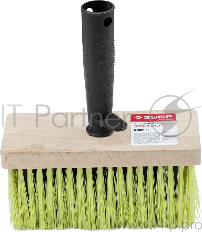 Макловица ЗУБР МАСТЕР МАКСИ, искусственная щетина, деревянный корпус, 75x170мм