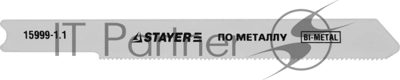 Пилки для лобзика STAYER PROFI 15999-1,1 BiMet по металлу 0.5-1.5мм US-хвост.3шт.