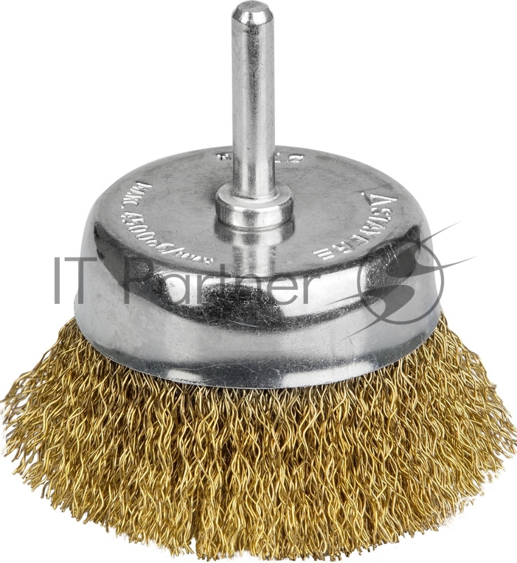 Щетка чашечная для дрели STAYER PROFESSIONAL, витая стальная латунированная проволока 0,3мм, 63мм