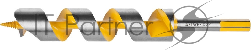 Сверло левиса по дереву STAYER Spiral 32x235/160мм, шестигранный хвостовик