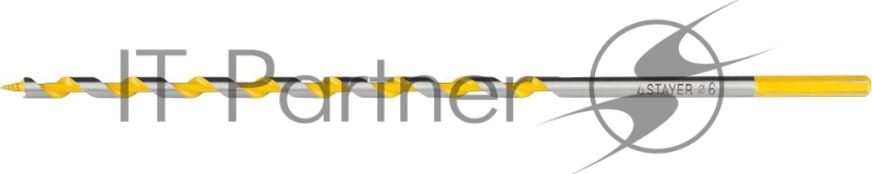 Сверло левиса по дереву STAYER Spiral 6x235/160мм, шестигранный хвостовик