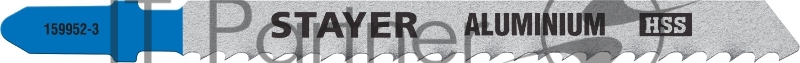 Полотна STAYER, T127D, для эл/лобзика, HSS, по мягкому металлу (2-15мм), T-хвост., шаг 3мм, 75мм, 2шт